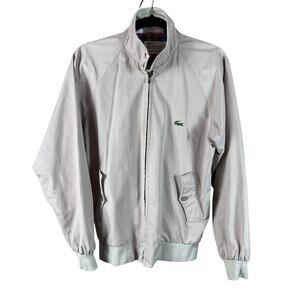 Izod x Lacoste Vintage 70s 80s Track Jacket Lightweight Coat Preppy Golf Tennis
